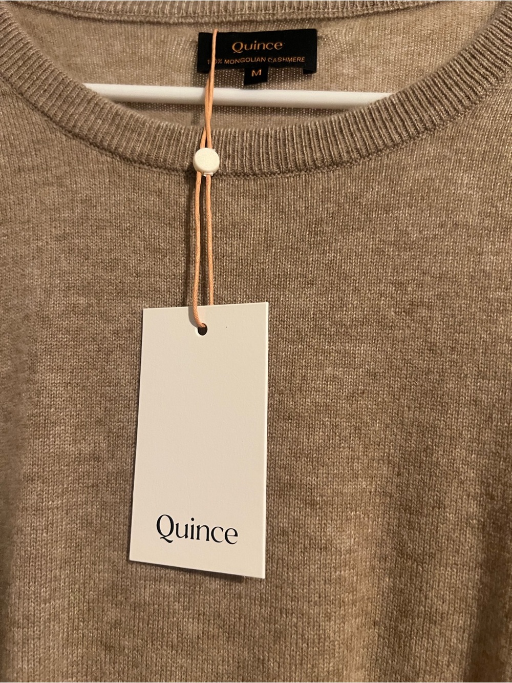 Quince Maternity Crewneck Sweater - Camel Brown, NWT